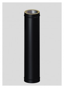 Maken Corporation stropdas 940 mm dubbelwandig zwart | 123-Kaminofen.de