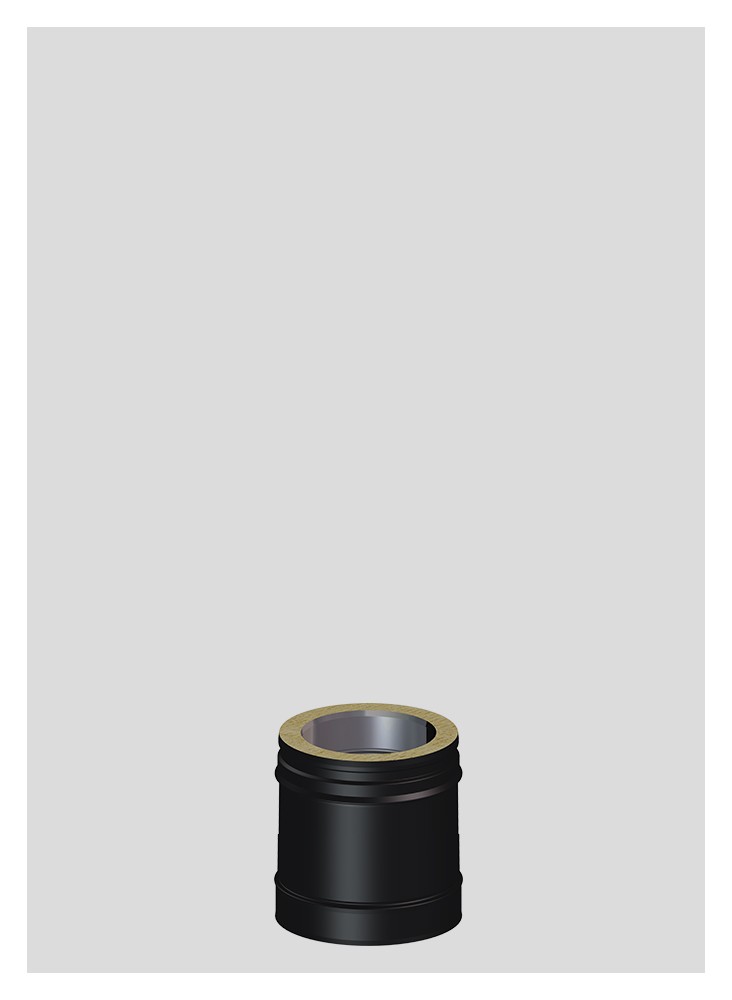 Goedaardig Verzamelen Wees 140 mm dubbelwandig zwart | 123-Kaminofen.de