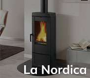 Een houtkachel van het Italiaanse merk La Nordica, koopt u bij 123-Kaminofen