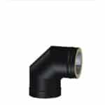 90 Graden Bogen matt schwarz