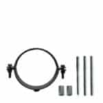 Muurbeugel voor pelletpijp