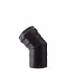 45 Graden bocht pelletpijp enkelwandig