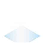 Vloerplaat vijfkant glas