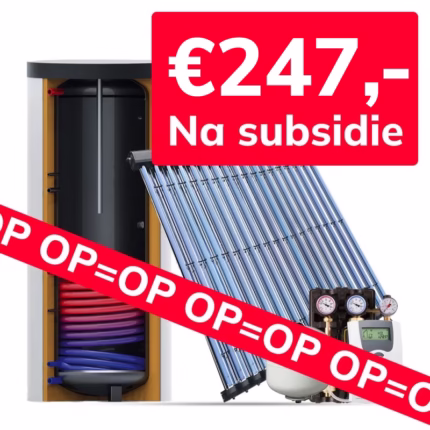 200 Liter Zonneboiler met 1 CPC 18 heatpipes