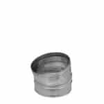 15 Graden bocht enkelwandig RVS