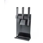 3-Delig Zwart Haardstel